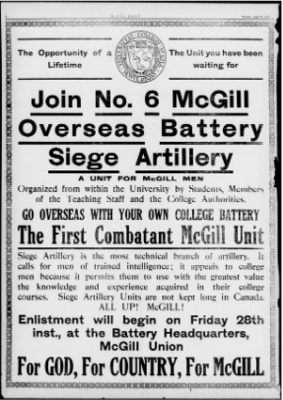 The McGill Daily Special Battery Issue: April 25, 1916